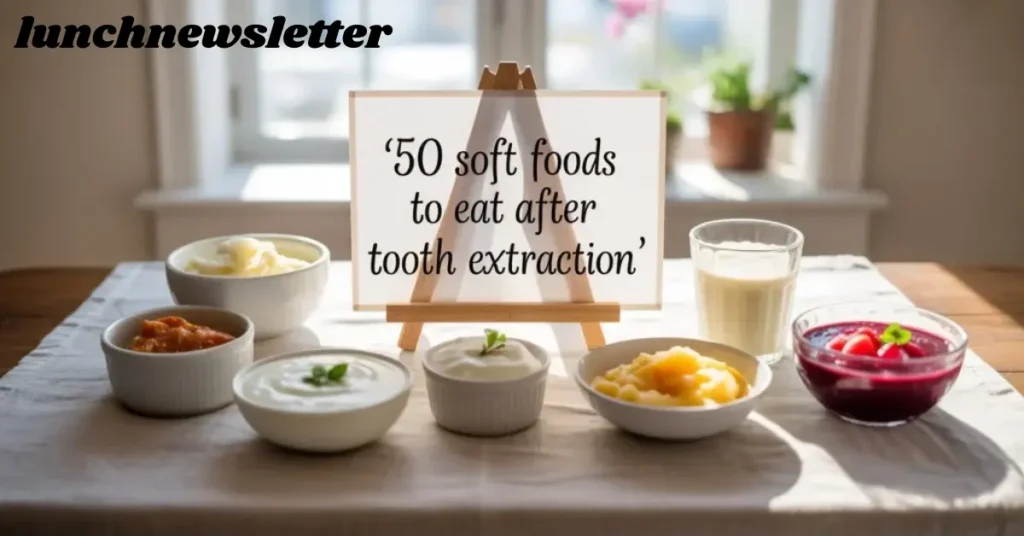 50 soft foods to eat after tooth extraction for healing