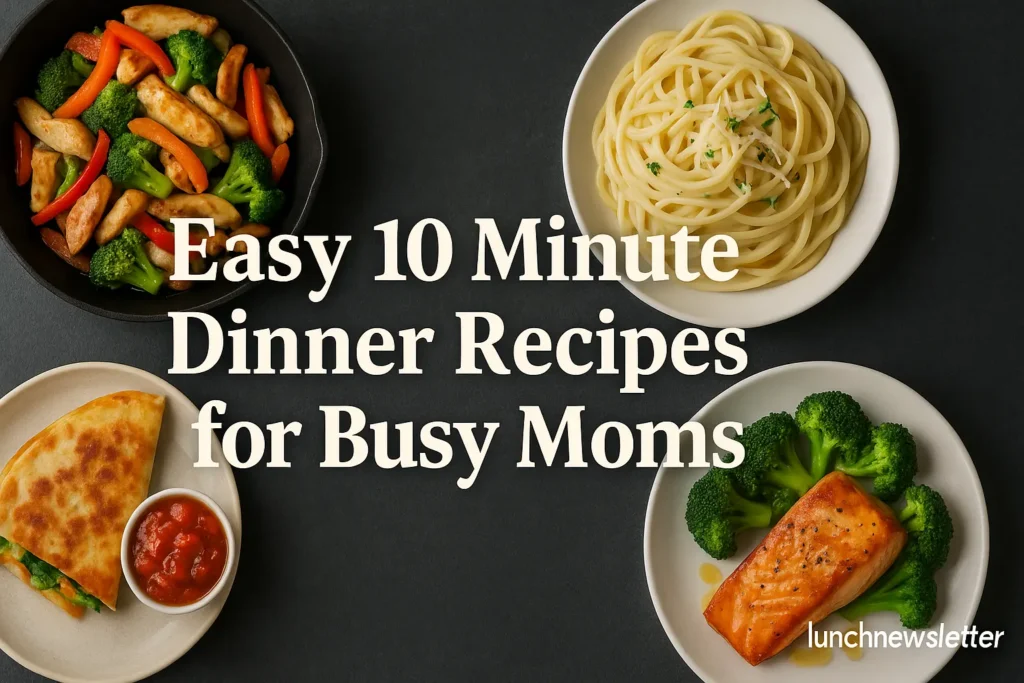 Easy 10 Minute Dinner Recipes for Busy Moms easy 10 minute dinner recipes for busy moms