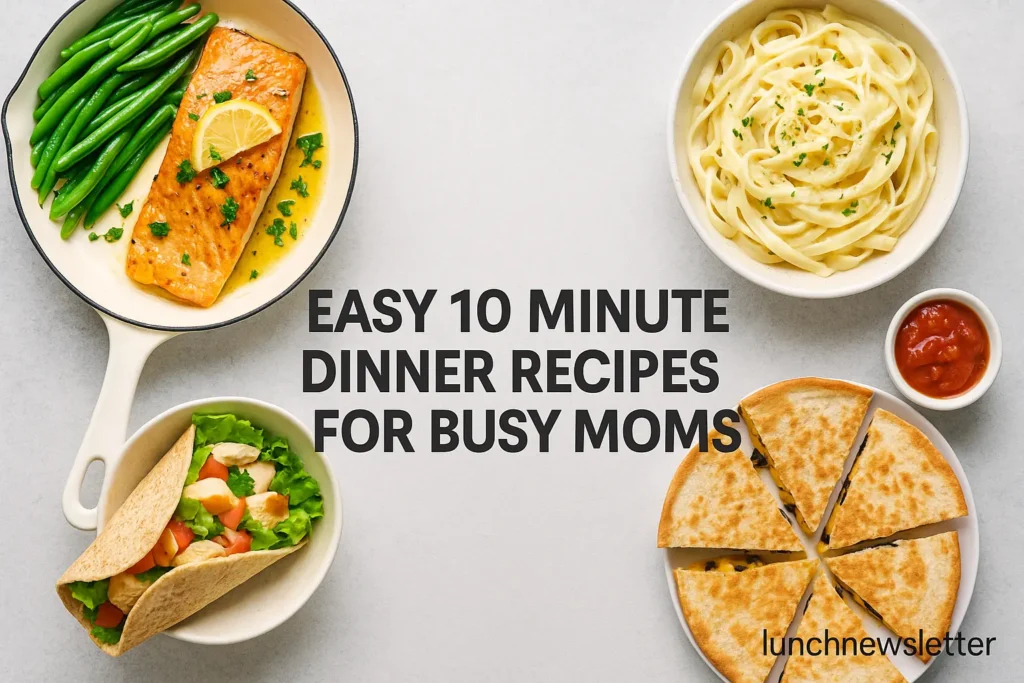 easy 10 minute dinner recipes for busy moms